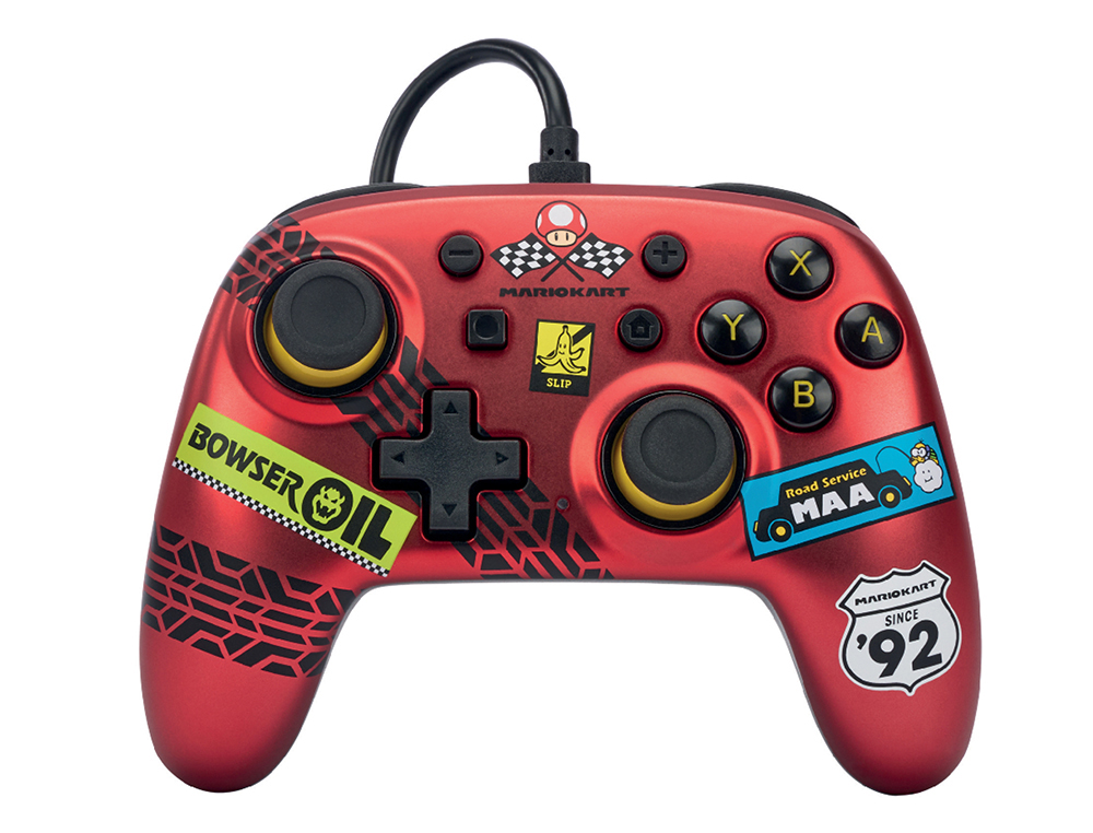 MANDO POWER A CON CABLE NANO PARA NINTENDO SWITCH MARIO KART RACER RED
